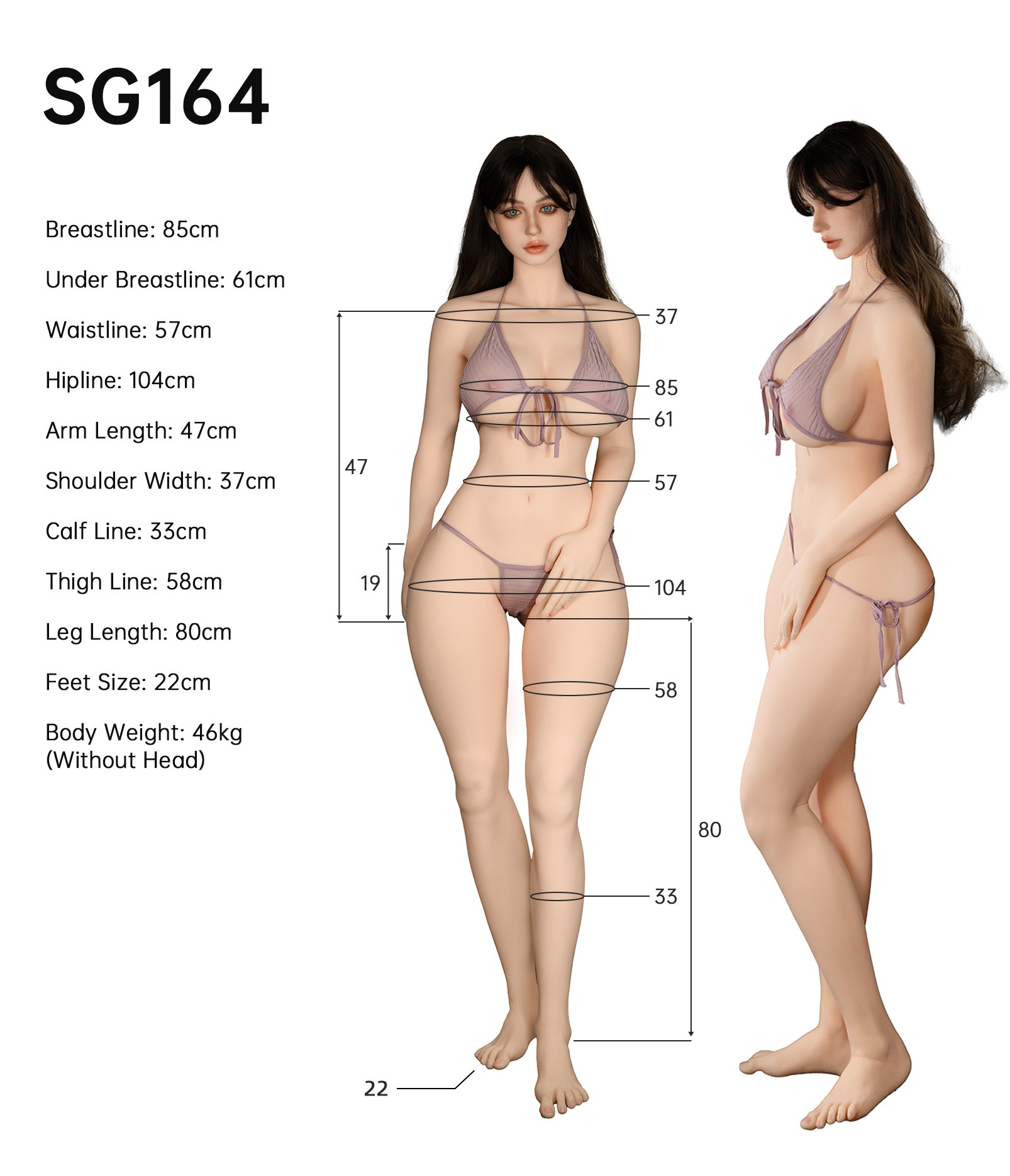 AI Doll 164cm TPE Body